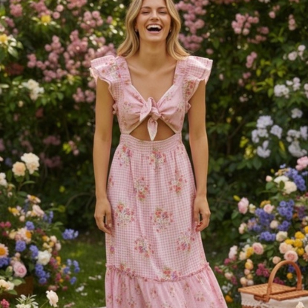 LoveShackFancy Floral Dress